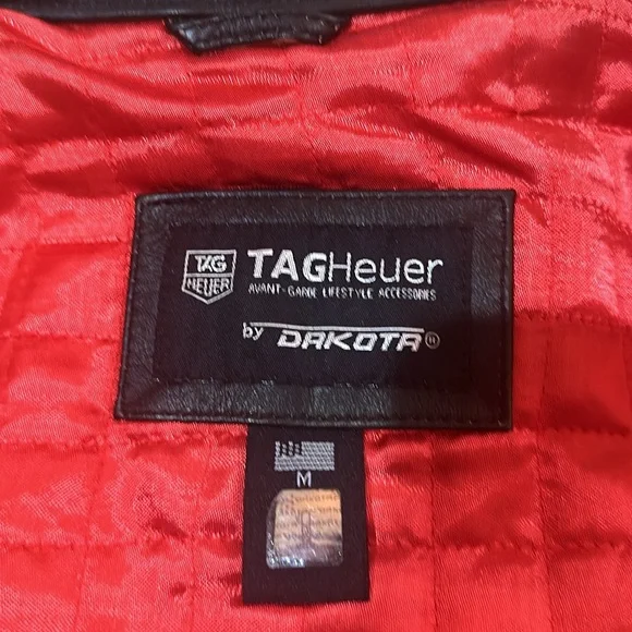Tag Heuer Leather Motorcycle Jacket - Medium - NWOT
